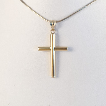 Žluté zlato přívěsek KŘÍŽ 28mm